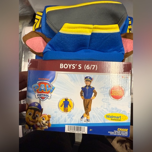 Paw Patrol Chase Costume for Boys Sz 6/7 Halloween NEW - Picture 2 of 9